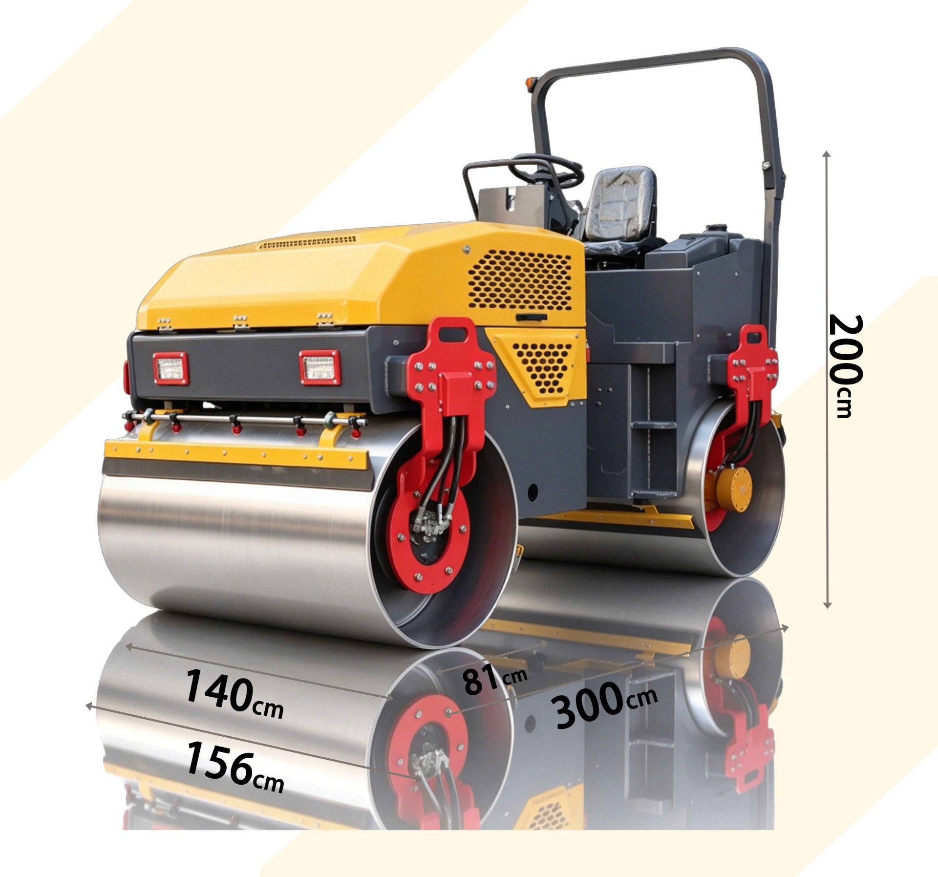 XHRS1400全液压压路机4吨参数表