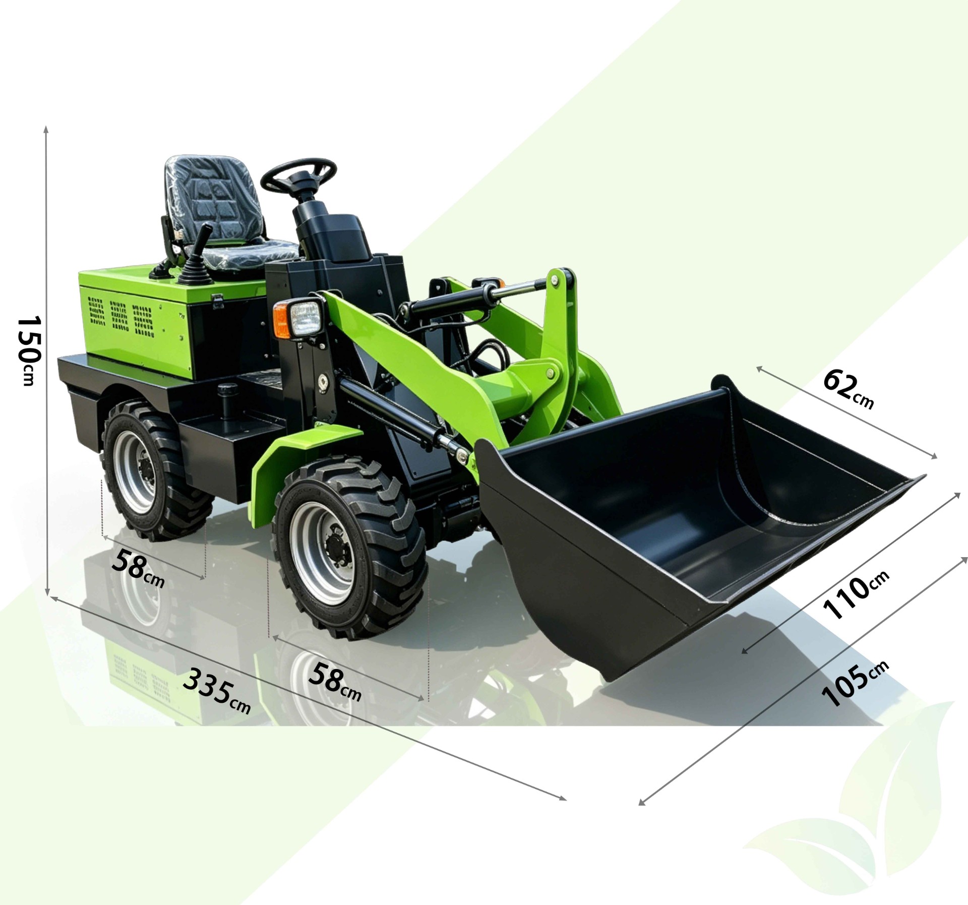 XHD50A小型电动轮式装载机产品参数